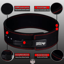Load image into Gallery viewer, IBRO Powerlifting Lever Gym Belt – 10MM AllBlack M