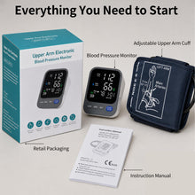 Load image into Gallery viewer, Lineshare Blood Pressure Monitor for Home Use, Large LED Display BP Machine with Adjustable Cuff Fits 8.7"–16.5" Arms