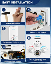 Load image into Gallery viewer, Kohree Propane Water Heater Tankless,1.58 GPM 6L Water Heater for Camping