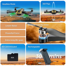 Load image into Gallery viewer, FPV Drone with Camera 4K for Adults, Big Screen on Remote Controller,2 pcs Batteries