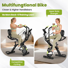 Load image into Gallery viewer, Birdfeel Foldable Exercise Bike, Multifunctional Indoor Stationary Bikes (Light Green)