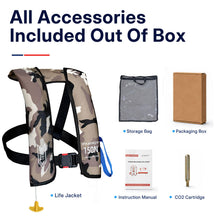 Load image into Gallery viewer, Manual Inflatable Life Jacket PFD, 33g CO2 Cylinder