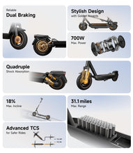 Load image into Gallery viewer, Electric-Scooter-Adults, e Scooter GT3, Fast 20 Mph, 700w 500w Motor with Suspension, Long Range 30 Miles, 10 inch Tires All Terrain