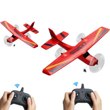 Load image into Gallery viewer, RC Airplane, 2.4GHz 2 Channel Remote Control Aircraft with 6-Axis Gyro Stabilizer, Ready to Fly Aircraft Toy with 2 Batteries, Red