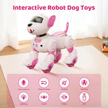 Load image into Gallery viewer, Programmable Robot Dog Toy with Voice Control for Kids, 2.4GHz Remote Control Robot Pet with Touch Sensors