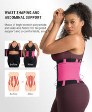 Load image into Gallery viewer, FeelinGirl Waist Trainer Belt for Women -Raspberry Pink S