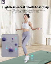 Load image into Gallery viewer, KEEP Non-Slip Large Yoga Mat,Extra Long and Wide Exercise & Fitness Mat( 72"Lx32"Wx7mm Thick) with Free Carrying Strap,Professional TPE Workout Mat for All Types of Yoga, 7mm, Pale Green