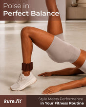 Load image into Gallery viewer, kure.fit Weighted Bangles | Adjustable Wrist and Ankle Weights for Women 2LB Each (Set of 2)Cocoa
