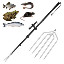 Load image into Gallery viewer, SANLIKE 8ft Fishing Harpoon Spear Gaff Gig, Frog Flounder Fork Hook, Grey