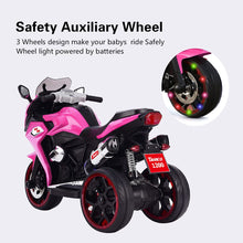 Load image into Gallery viewer, Ride on Motorcycle for Kids, 3 Twinkling Wheels Electric Ride on Toy,12 V Kids Motorcycle (Pink)