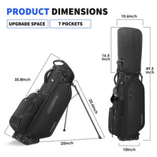 Load image into Gallery viewer, Findway 5 Way Golf Stand Bag, Upgraded Lightweight Golf Bag with Stand, Golf Club Bag with 7 Pockets Dual Strap and Rain Cover for Men Women