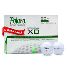 Load image into Gallery viewer, Polara Extra Distance Self-Correcting Golf Balls, White, 12 Pack