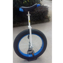 Load image into Gallery viewer, Wheel Unicycles 20 Inch Unicycle with Fat Tire for Adults/Man/Woman, Balance Exercise Fun Bike, Adjustable Seat with Alloy Rim, Load 150Kg/330Lbs(Blue)