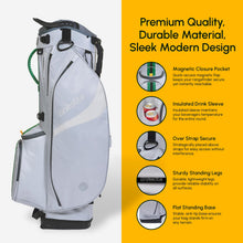 Load image into Gallery viewer, 5-Way Linkslite Waterproof Lightweight Golf Stand Bag (Verdant Mist)