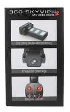 Load image into Gallery viewer, 360 Skyview GPS Video Drone, Camera & Stabilized Aerial Footage (Orange/Black)