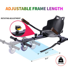 Load image into Gallery viewer, Hoverboard with Seat Attachment Combo, 6.5" Self Balancing Hover Board with Bluetooth Speakers and LED Lights (Include Go-Kart)