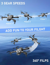 Load image into Gallery viewer, Cool Mini Drone with Camera for Kids Adults Beginners, 1080P FPV Camera Remote Control Drone for Kids with 3 Batteries, One-Click Take Off/Landing