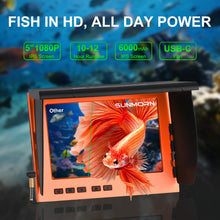 Load image into Gallery viewer, Underwater Fishing Camera 1080P HD 4.3" IPS 50ft Cable for Lake Ice Kayak
