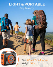 Load image into Gallery viewer, Portable Power Station 300W,220Wh Solar Generator Backup Battery Pack Bank