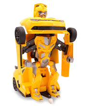 Load image into Gallery viewer, Remote Control Car Transforming Bumblebee Classic Disguise Action Figure Hero Robot Toy with One Button Transformation