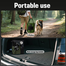 Load image into Gallery viewer, Portable Shower for Camping, 6000mAh Rechargeable Camp Shower Pump with Immersion Water Heater, 6.6 Gal Foldable Bucket, 4 Spray Modes, Outdoor Camping Shower Kit for Travel, Pet Bath, Car Washing