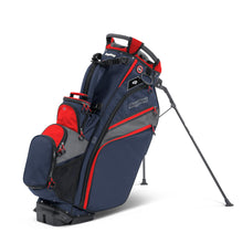 Load image into Gallery viewer, Bag Boy Chiller Pro Hybrid Golf Stand Bag, 15 Way Top with Full Length Individual Dividers, Rubberized Putter Well, Removable Cooler, 8 Zippered Pockets, Navy/Red/Charcoal