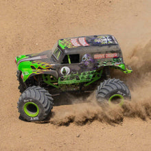 Load image into Gallery viewer, 1/18 Mini LMT Grave Digger 2S 4X4 RTR Brushed Monster Truck Battery & Charger Included Green LOS01026T1