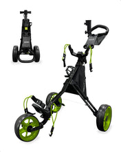 Load image into Gallery viewer, Caddytek Golf CaddyLite 11.5 V3 Superlite Deluxe Push Cart Black/Green