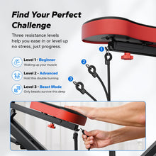 Load image into Gallery viewer, Squat Machine, MERACH R07 2 in 1 Squat Rowing Machine - Red