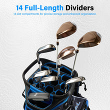 Load image into Gallery viewer, uniHimal Lightweight Golf Cart Bag with 14-Way Full-Length Divider Top