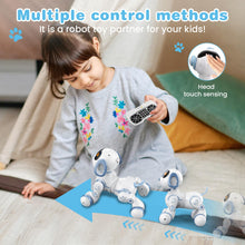 Load image into Gallery viewer, Robot Dog, Remote Control Dog Robot for Kids with Head Touch Sensing and Music Function, Programmable Interactive Funny Toy