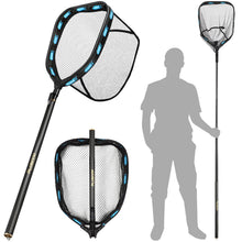 Load image into Gallery viewer, PLUSINNO Fishing Net with Telescoping Handle, Carbon Fiber Fish Net 7.86Ft