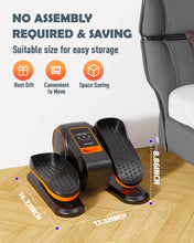 Load image into Gallery viewer, Yagud Under Desk Machine, Electric Elliptical Leg Exerciser for Senior, 13 Adjustable Speeds Quiet and Portable Seated Pedal Exerciser for Training with Remote Control, Orange