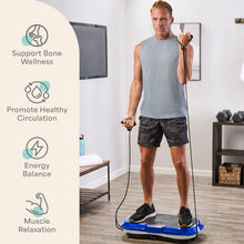 Load image into Gallery viewer, Lifepro Waver Vibration Plate Exercise Machine – High-Intensity Vibration Plate for Lymphatic Drainage – Full-Body Workout Vibrating Platform with Loop Bands – Fitness Equipment for Strength & Toning