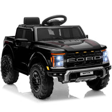 Load image into Gallery viewer, First Ride On 12V Licensed Ford F-150 Raptor Kids Ride on Toy, Ride on Truck with Parent Remote Control (Black)