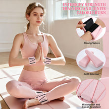 Load image into Gallery viewer, BECOJADDE Ankle Weights Set of 2 (2 lb Each) Adjustable Wrist Weights -Cloud Pink