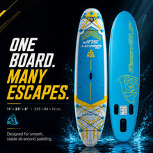 Load image into Gallery viewer, 11' Inflatable Paddle Board with Kayak Seat for Adults