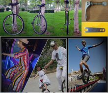 Load image into Gallery viewer, 28-Inch Heavy Duty Unicycle for Adults, 330lbs Capacity, Extra Large Wheel, Ideal for Tall Riders, Beginners & Professionals
