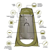 Load image into Gallery viewer, Your Choice Pop-Up Shower Tent, 47.2"Wx82.7"H Changing Tent - Green