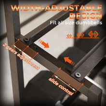Load image into Gallery viewer, 600LBS Dumbbell Rack Weight Stand - Bonvork Adjustable Weight Rack for Dumbbells with Wheels