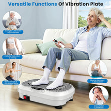 Load image into Gallery viewer, NISILIN Vibration Plate Exercise Machine for Lymphatic Drainage with 200 Levels, Whole Body Fitness Workout Equipment Stand Shake Board Sport Gym for Weight Loss Fat Burner for Women Men (White)