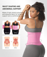 Load image into Gallery viewer, FeelinGirl Waist Trainer Belt Hook Loop Cincher for Tummy Control - Deep Pink XL