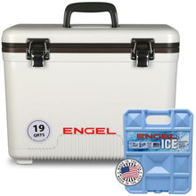 Load image into Gallery viewer, Engel UC19 19qt Leak-Proof, Air Tight, Drybox Cooler and 32°F Cooler Packs for Boating, Camping, Fishing, Hiking & Food Storage