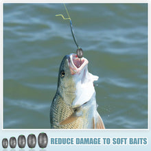 Load image into Gallery viewer, Poen 140 Pcs Egg Sinkers Fishing Kit, 1/10oz, 3/16oz, 3/8oz, 1/2oz, 3/4oz