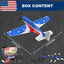 Load image into Gallery viewer, Ready to Fly Aerobatic Aircraft, Easy Control for Beginners, P51 Mustang RC Airplane for Adults Blue-Red