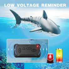 Load image into Gallery viewer, 2.4G Remote Control Shark Toy, Electric RC Shark Boat Pool Toys for Kids 3-5 5-7, Toy Shark for Swimming Pool