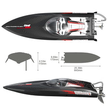 Load image into Gallery viewer, 25" Brushless RC Boat for Adults, 30+MPH Fast Remote Control Boat for Lakes and Pools
