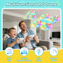 Load image into Gallery viewer, 360° Flip, High Speed Mode, 45 Min Flight Indoor and Outdoor Flying Toy - Blue Yellow