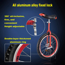 Load image into Gallery viewer, Wheel Unicycle Non-Slip Leakproof Butyl Tire Wheel Cycling Outdoor Sports Fitness Exercise Health Balance Cycling Bikes,Yellow,24″