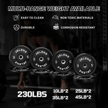 Load image into Gallery viewer, JELENS Home Gym System, 150LB Weight Stack Smith Machine with LAT Pull-Down -(Black, 230LBS Black Weights Package)
